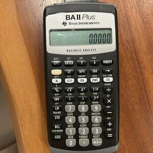 Texas Instruments BA II Plus Black and White Calculator